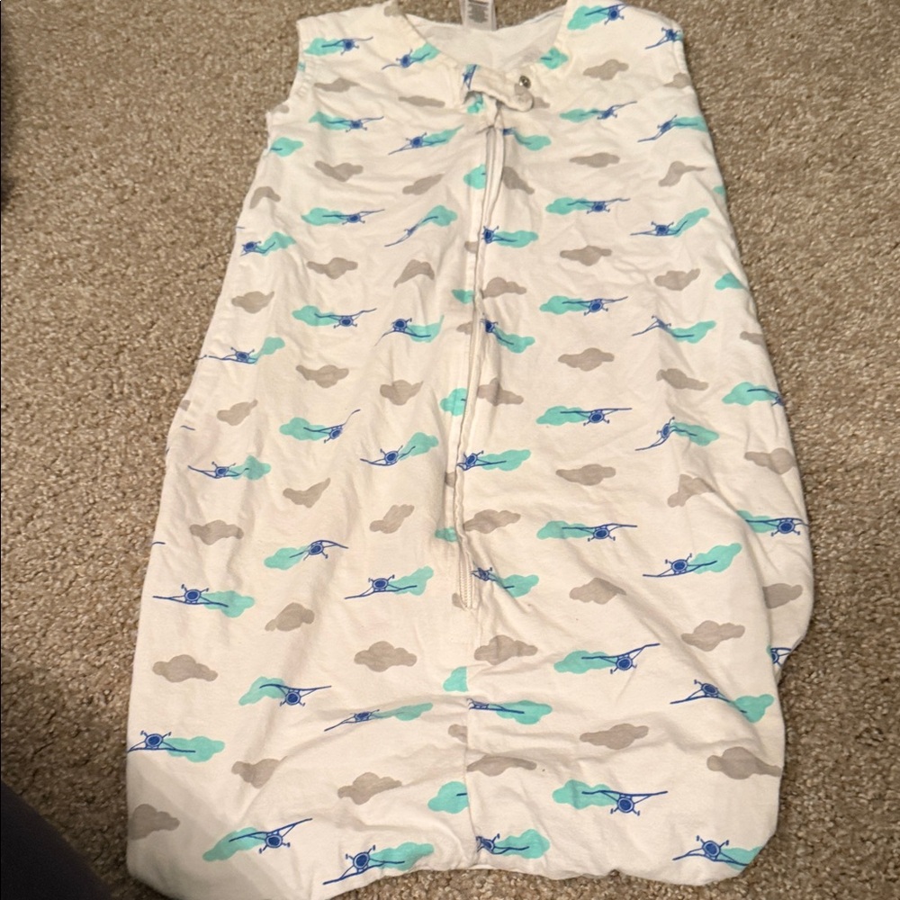 Baby Wearable Blanket Sleep Sack with Airplane Print